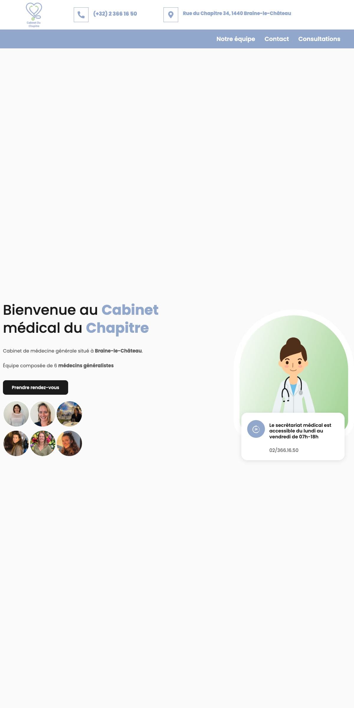Cabinet du Chapitre, capture du site