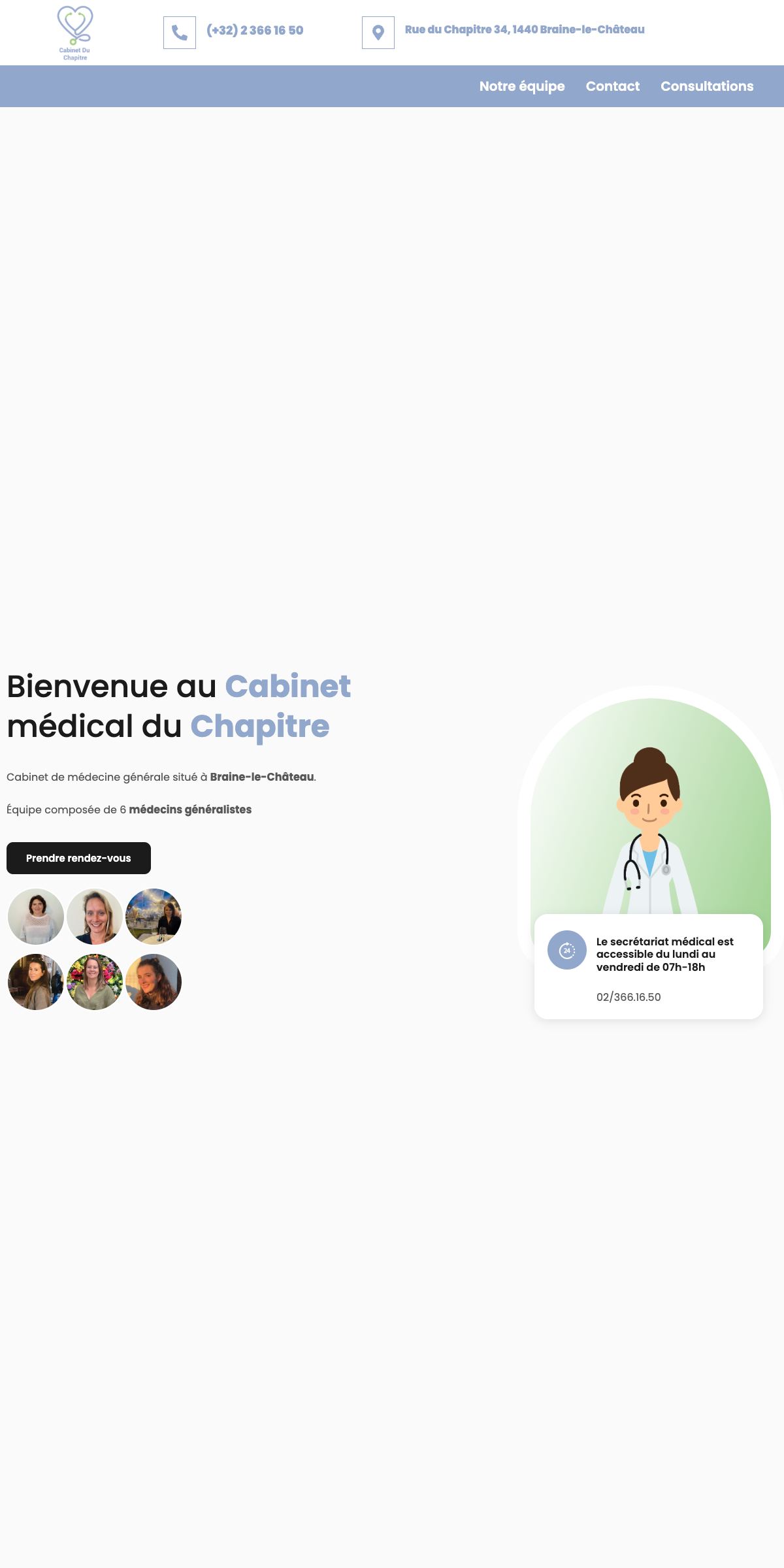Création de site internet pour Cabinet du Chapitre, PME belge