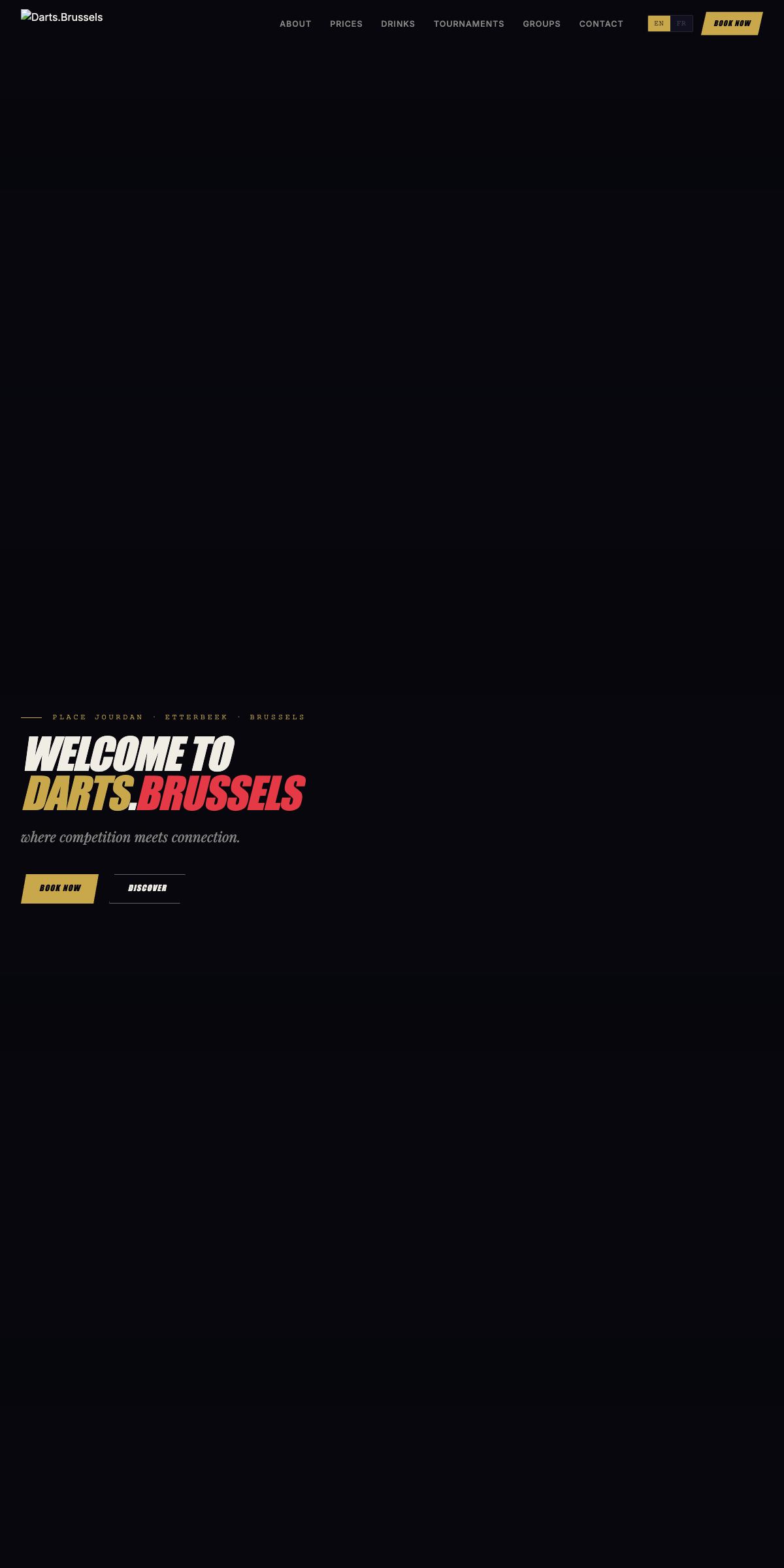 Création de site internet pour Darts Brussels, PME belge